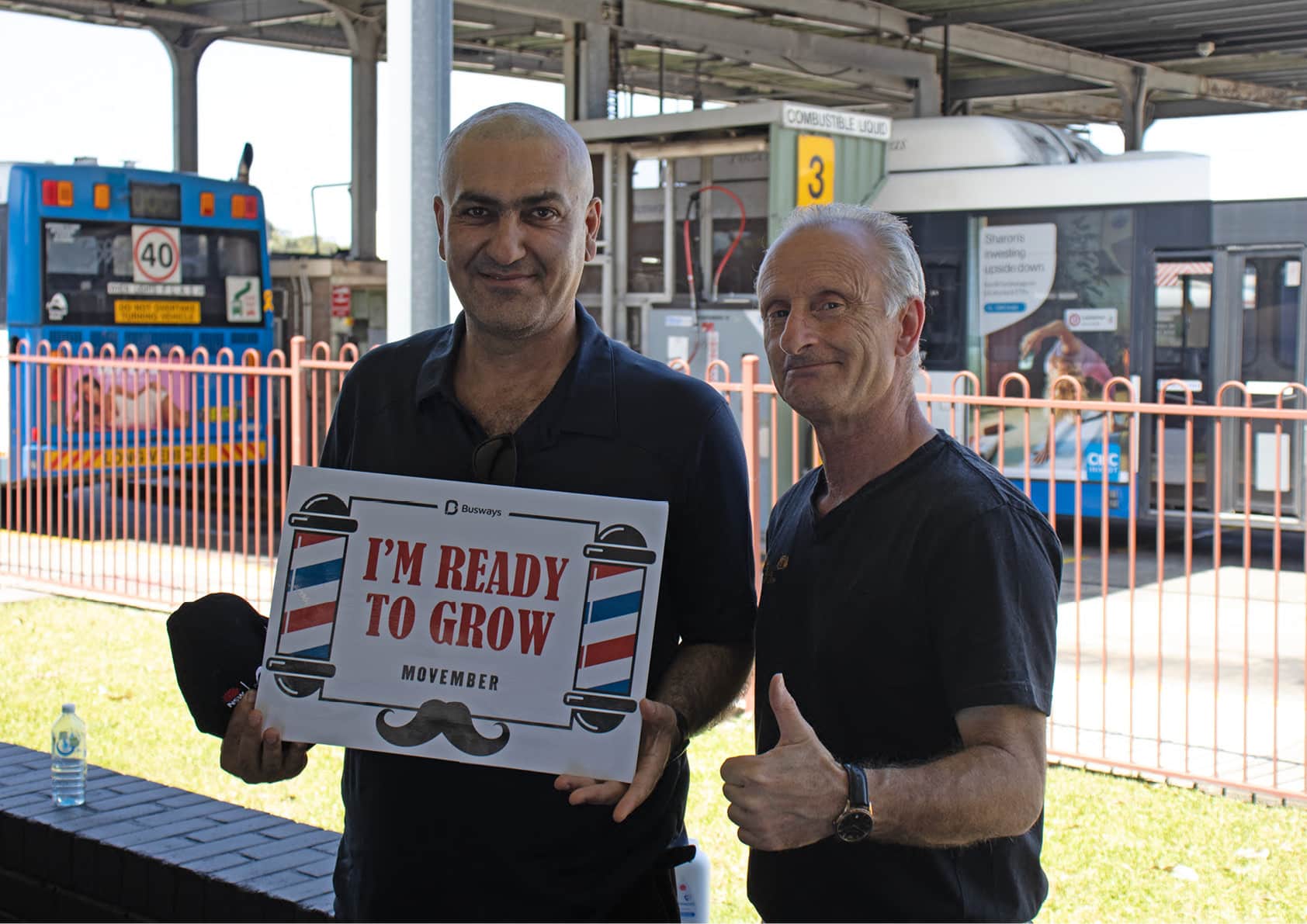 Busways unveils Movember initiatives - Australasian Bus and Coach